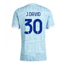 Juventus Jonathan David #30 Bortedrakt 2025-26 Kortermet